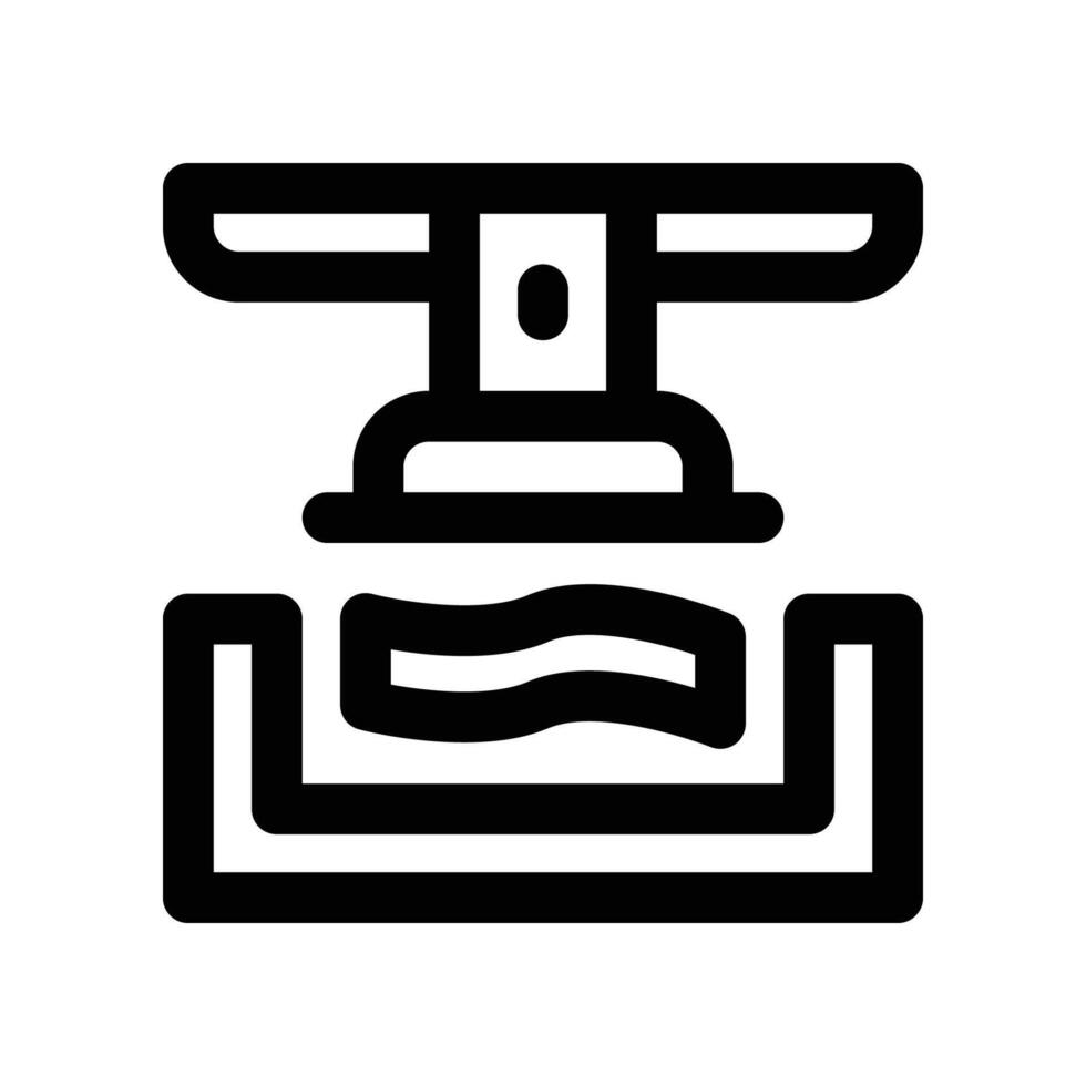 press icon. line icon for your website, mobile, presentation, and logo design. vector