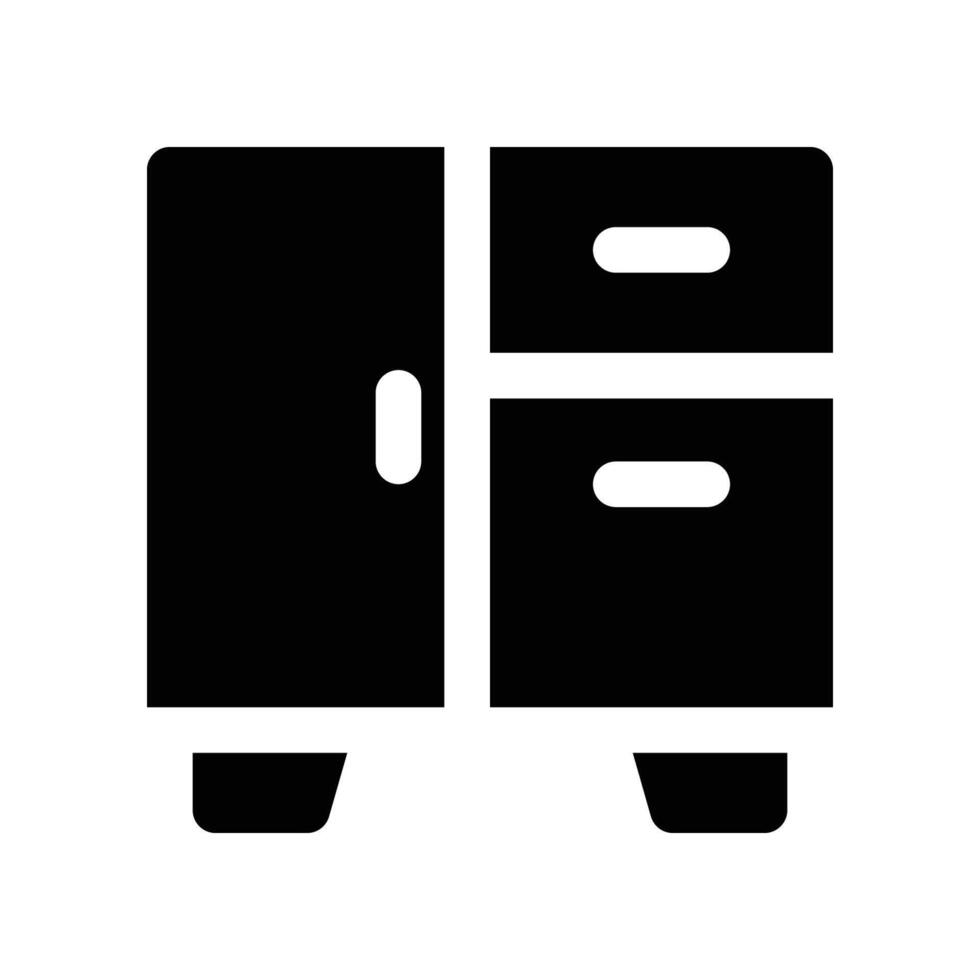closet solid icon. vector