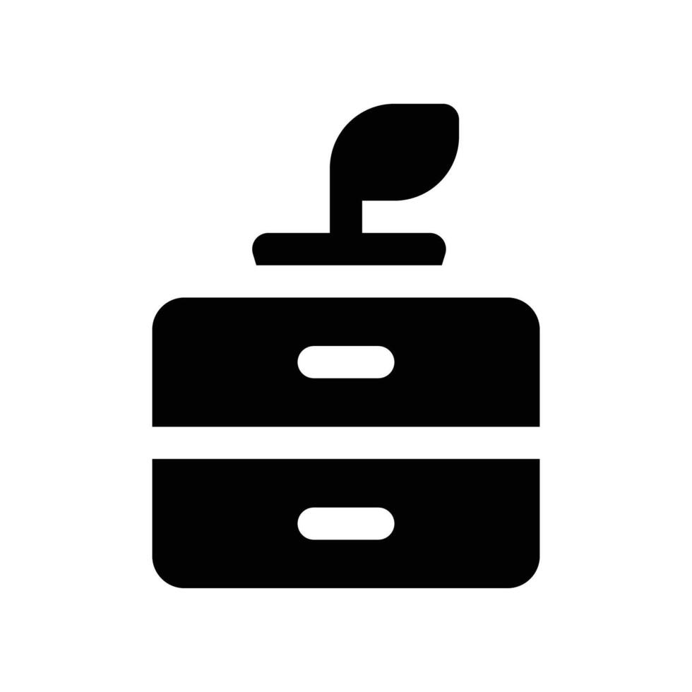 drawers solid icon. vector