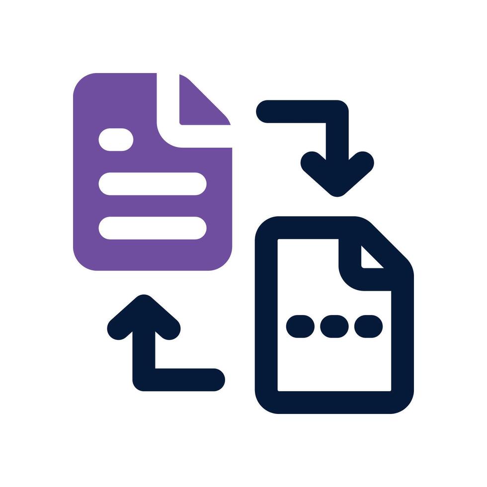 convert dual tone icon. vector