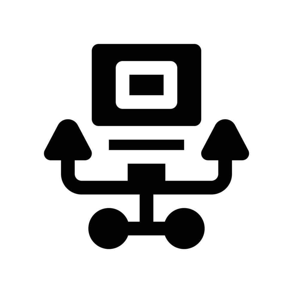 ventilator glyph icon. vector