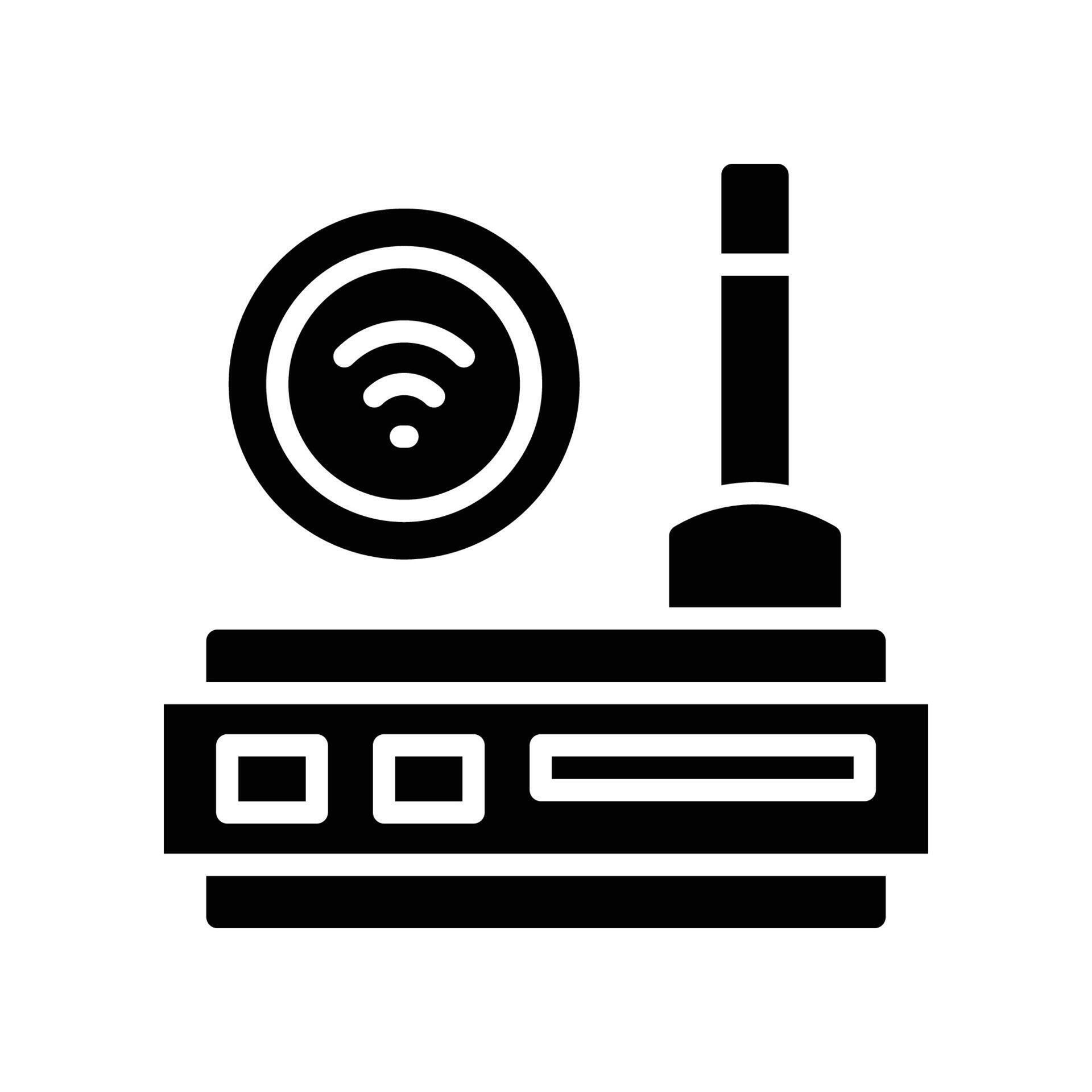 router solid icon 54888699 Vector Art at Vecteezy