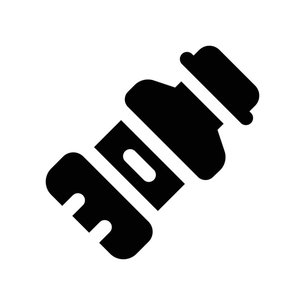 bottle solid icon. vector