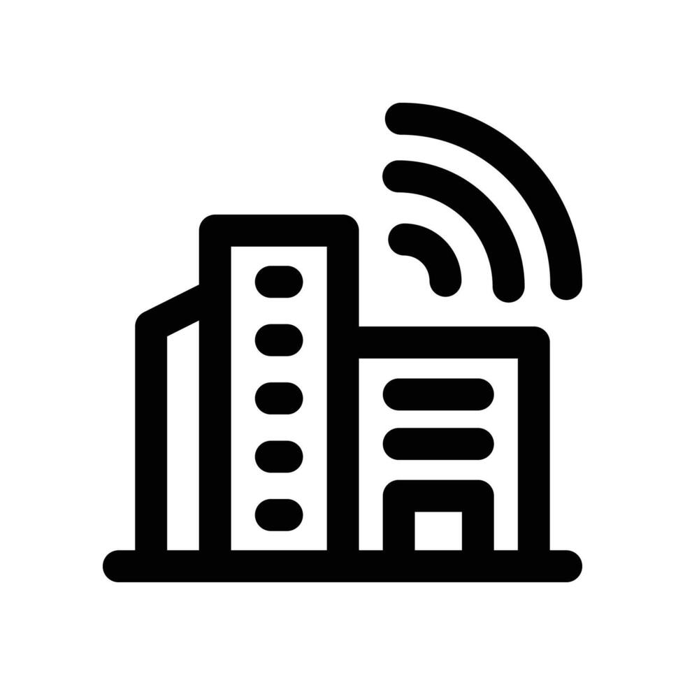 smart city line icon. vector