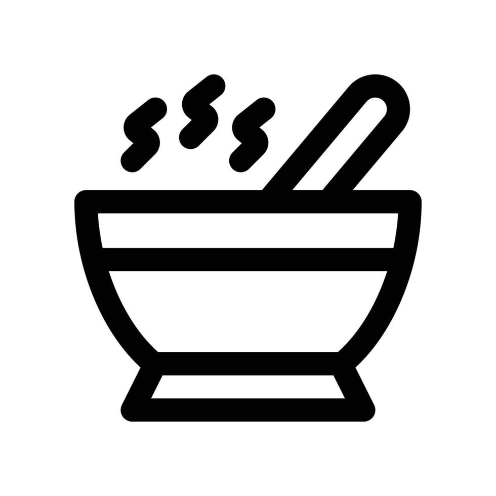 soup line icon. vector