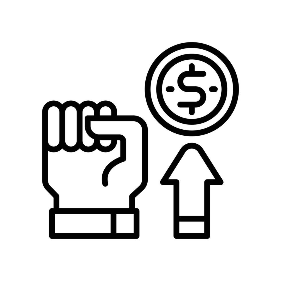 motivation line icon vector