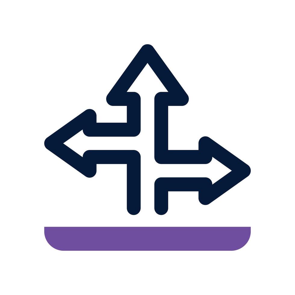 road sign dual tone icon. vector