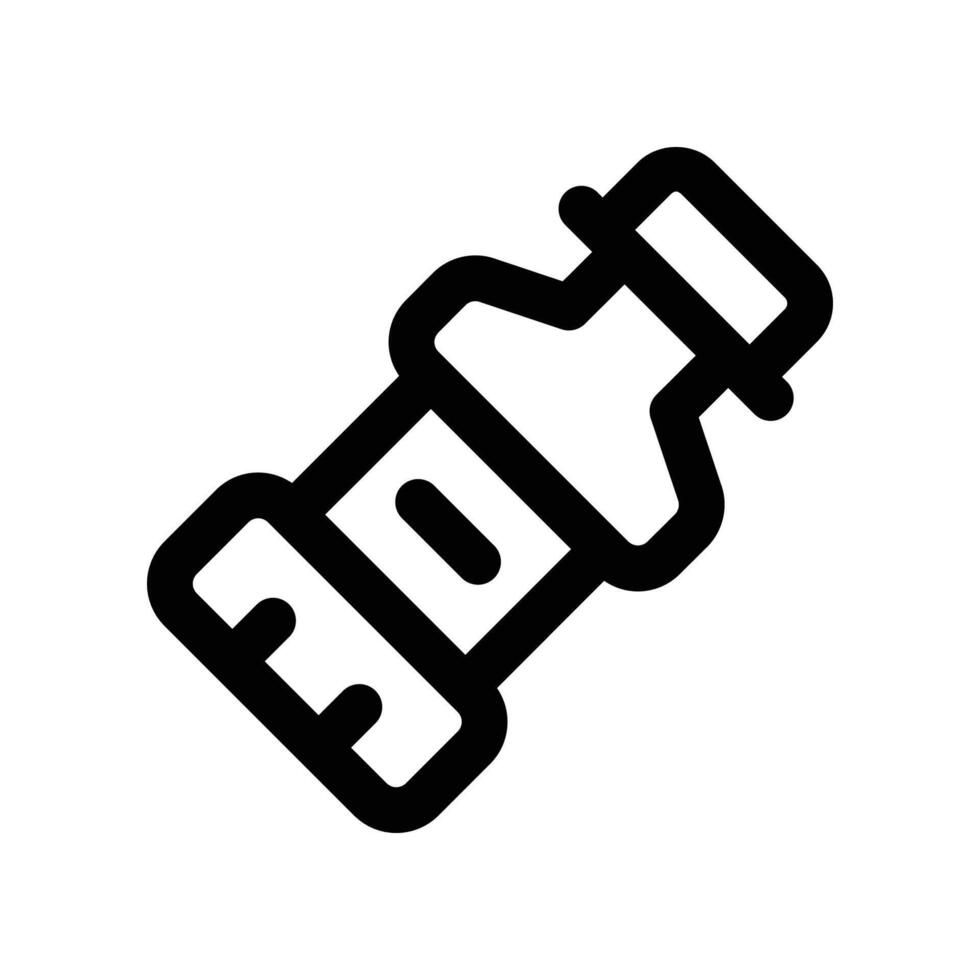 bottle line icon. vector