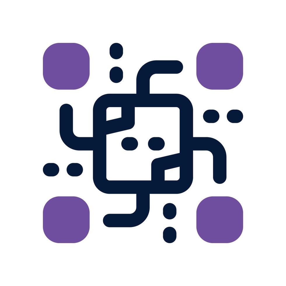 technology dual tone icon. vector