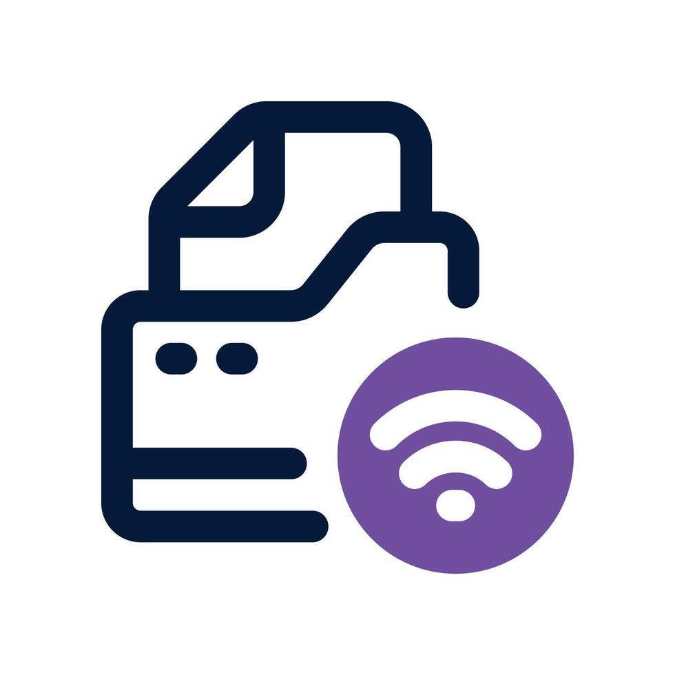 folder dual tone icon. vector