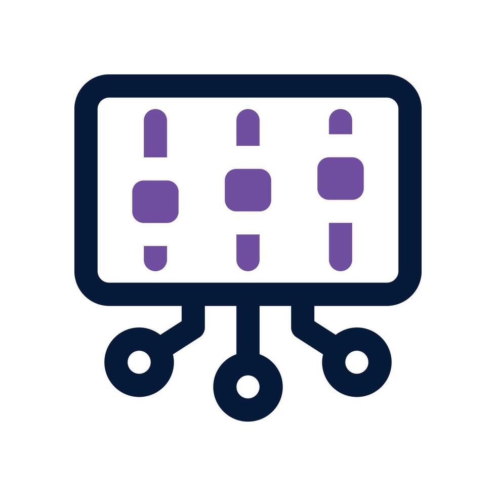 control dual tone icon. vector