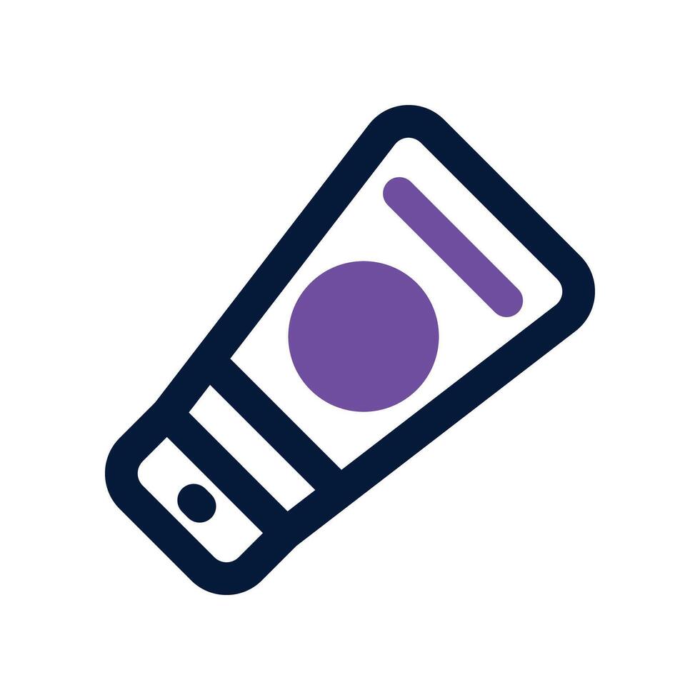 sunscreen dual tone icon. vector