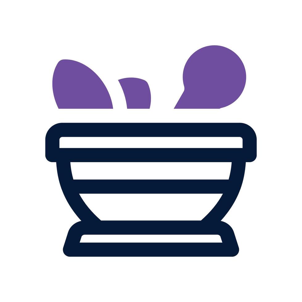 pestle dual tone icon. vector