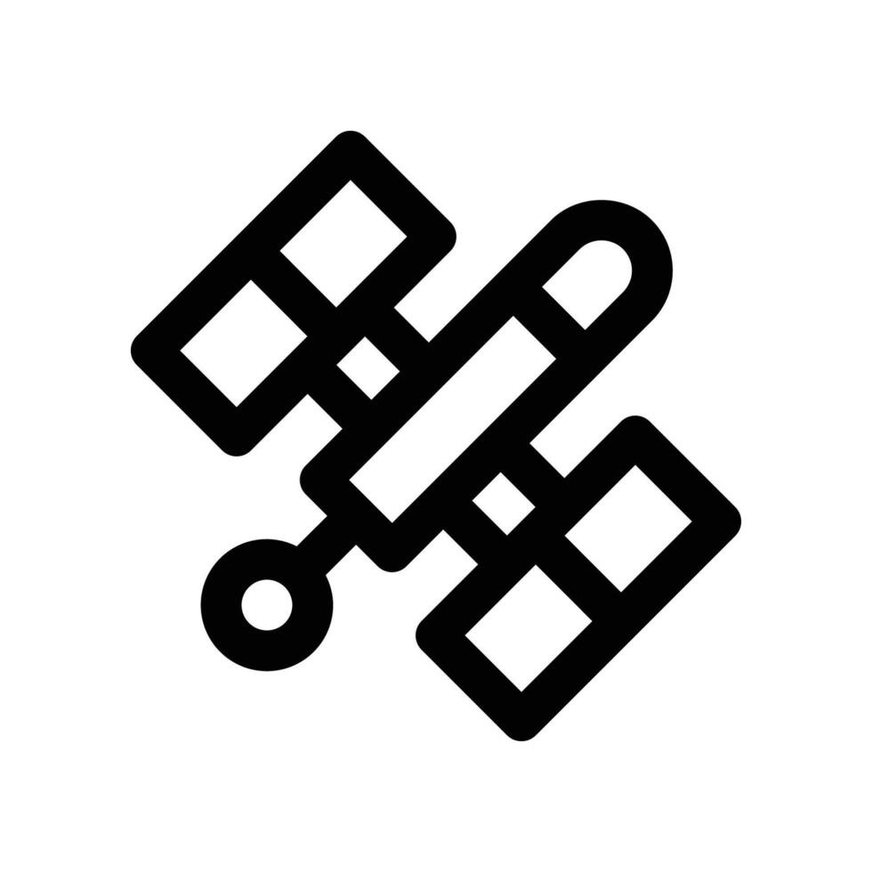 satellite line icon. vector