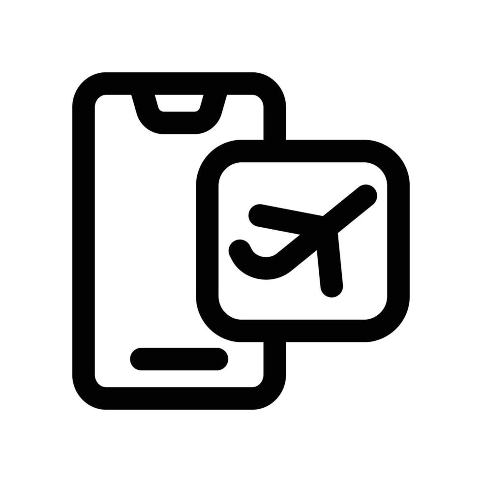 booking online line icon. vector