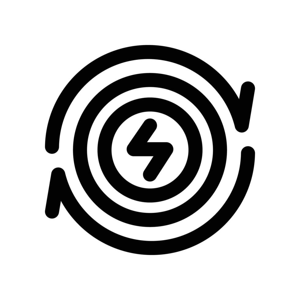 renewable energy line icon. vector