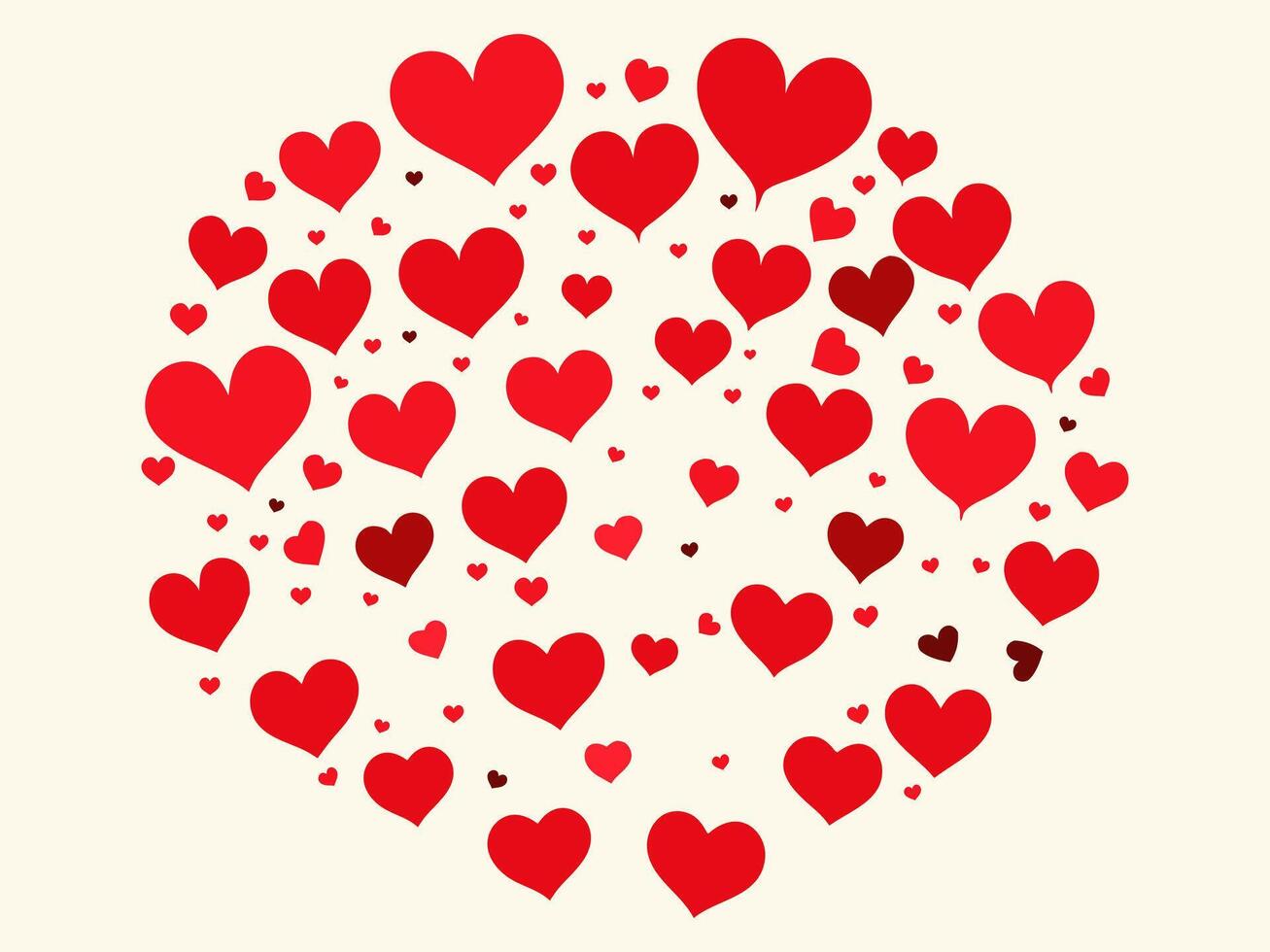 Love heart valentine day for decoration vector