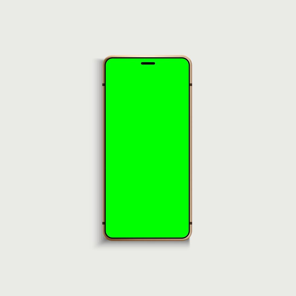 Screen display mobile phone for decoration vector