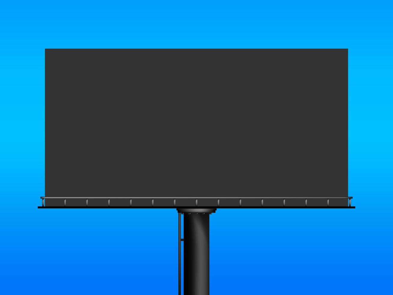 Billboard advertising on blue sky background for decoration vector