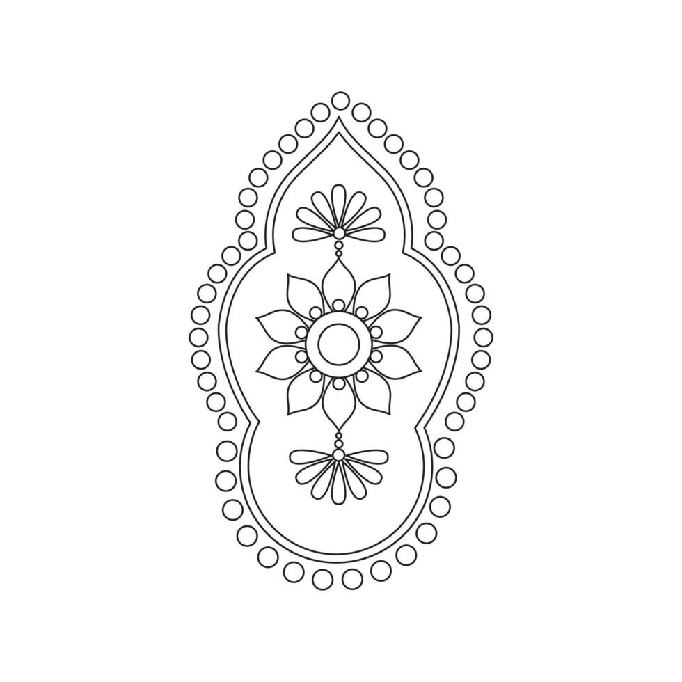 Beautiful decoration Ornament element mandala vector