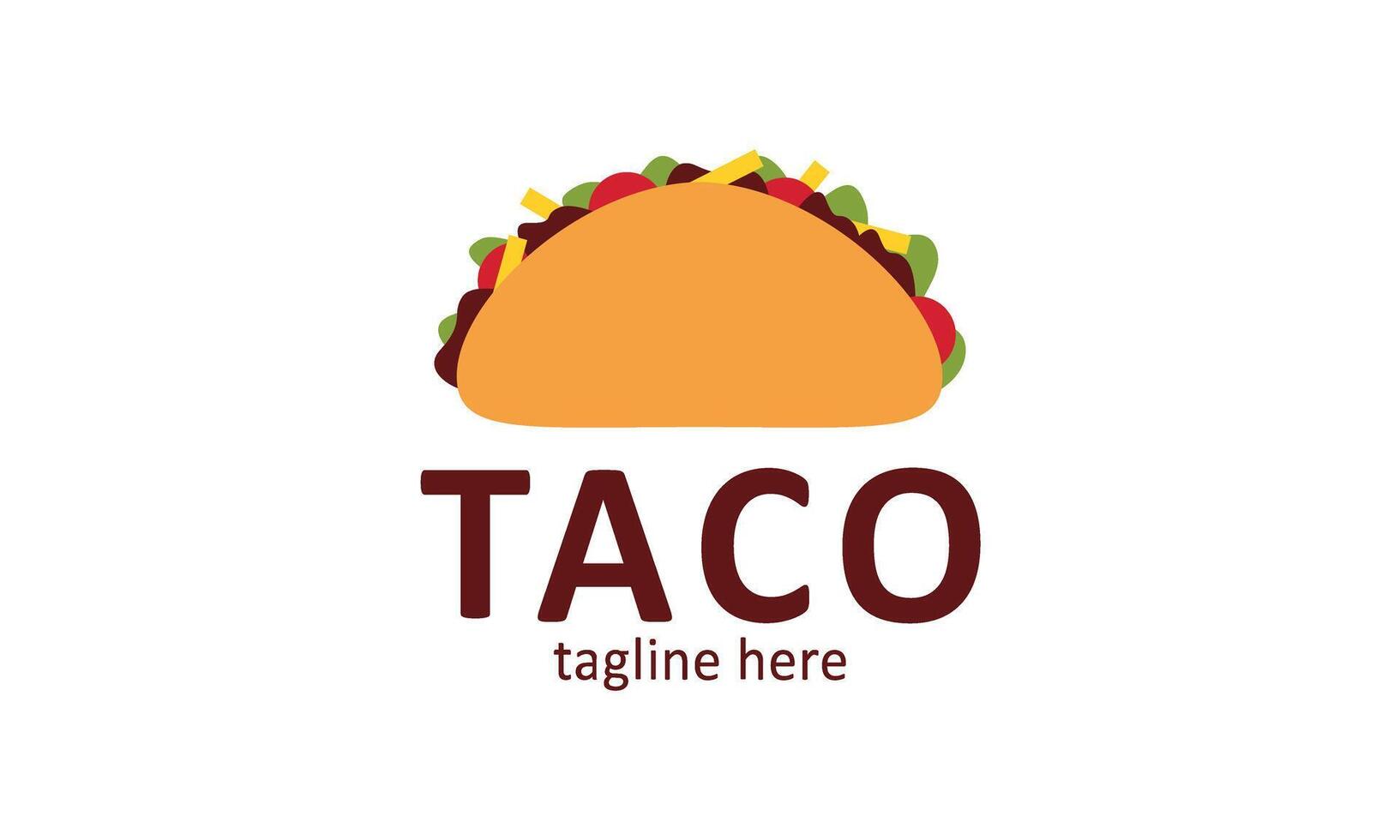 tacos logo template design vector