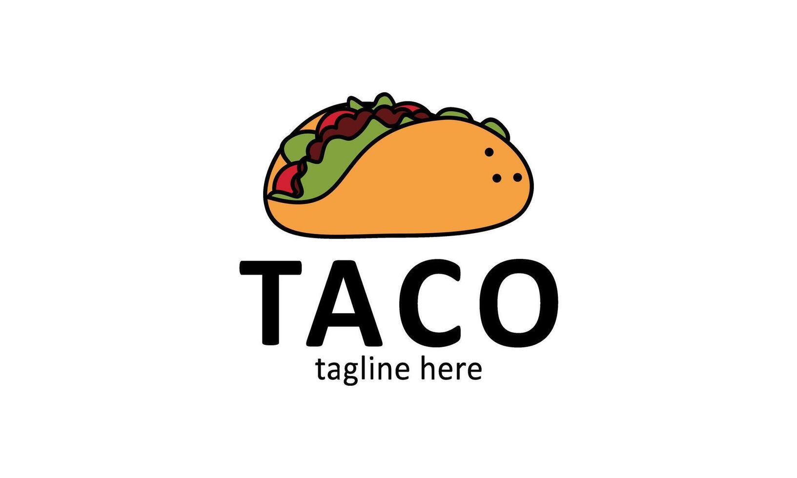 tacos tempalte logo vector