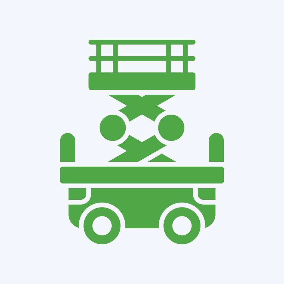 Scissor Lift trendy gorgeous creative abstract illustration colorful useful design vector