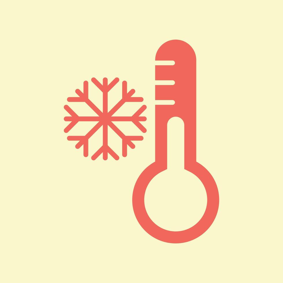 Low Temperature trendy beautiful creative abstract illustration colorful useful design vector