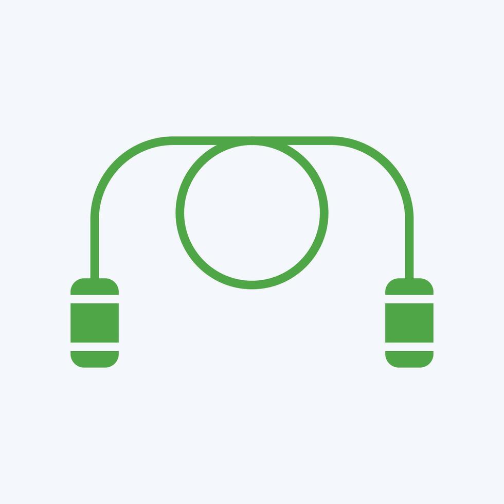 Jumping Rope trendy gorgeous creative abstract illustration colorful useful design vector