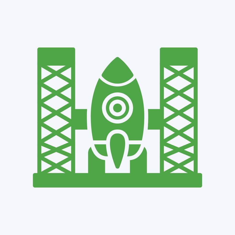 Rocket Base trendy gorgeous creative abstract illustration colorful useful design vector
