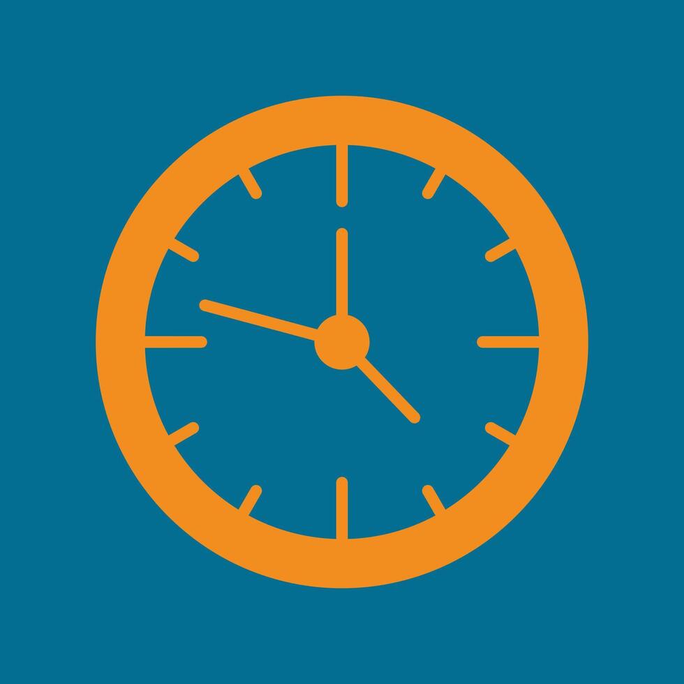 Clock trendy lovely creative abstract illustration colorful useful design vector