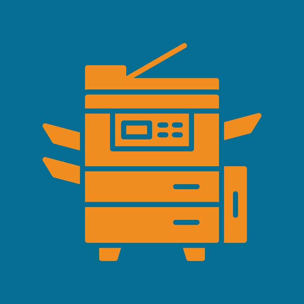Photocopier trendy lovely creative abstract illustration colorful useful design vector