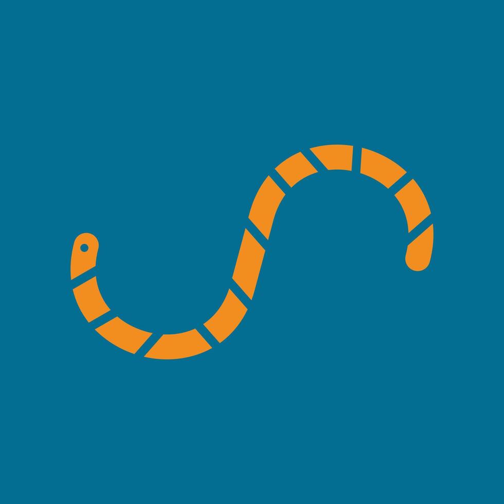 Worm trendy lovely creative abstract illustration colorful useful design vector