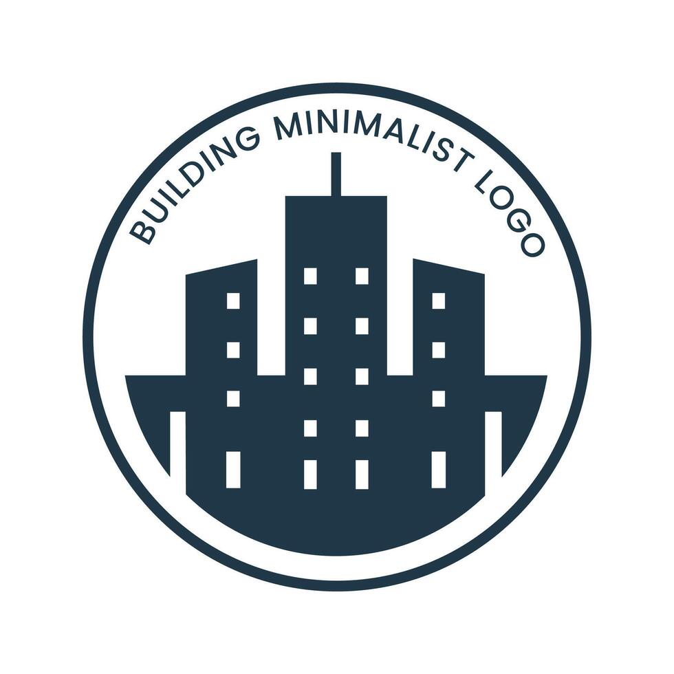 Minimalist Building Real estate logo vector