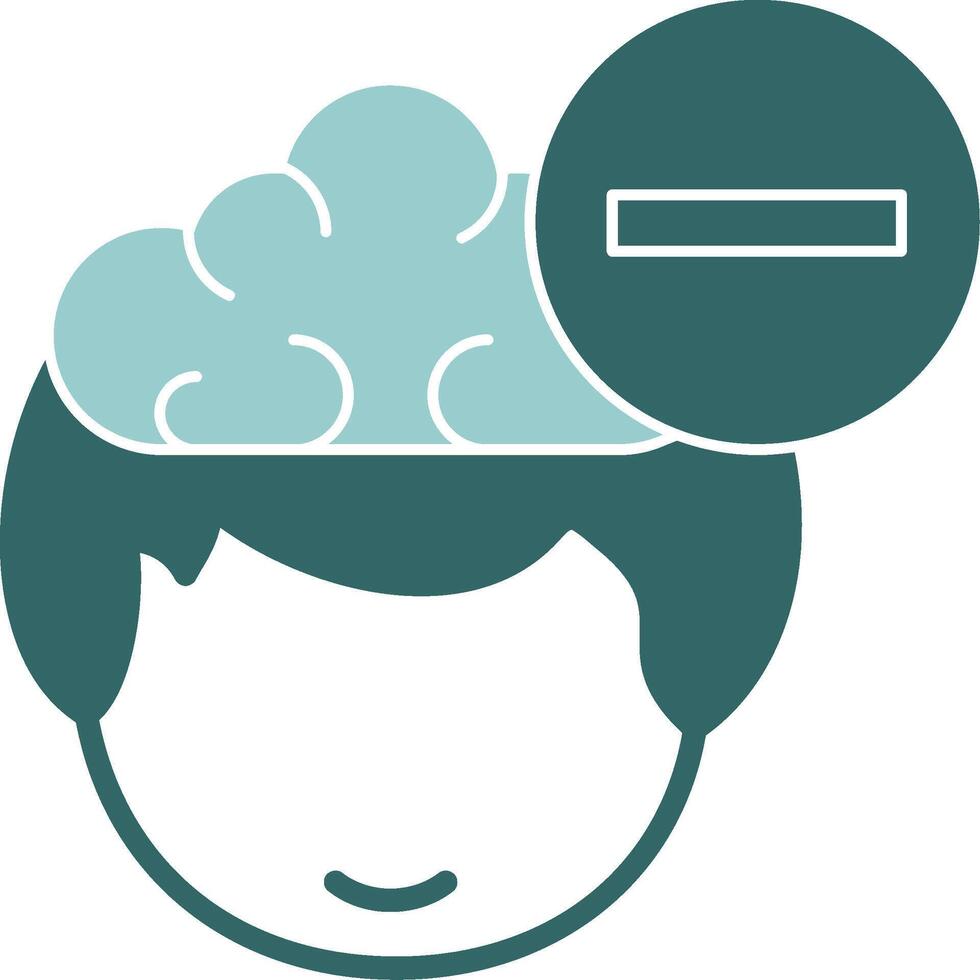 Remove in their head and a cloud above it vector