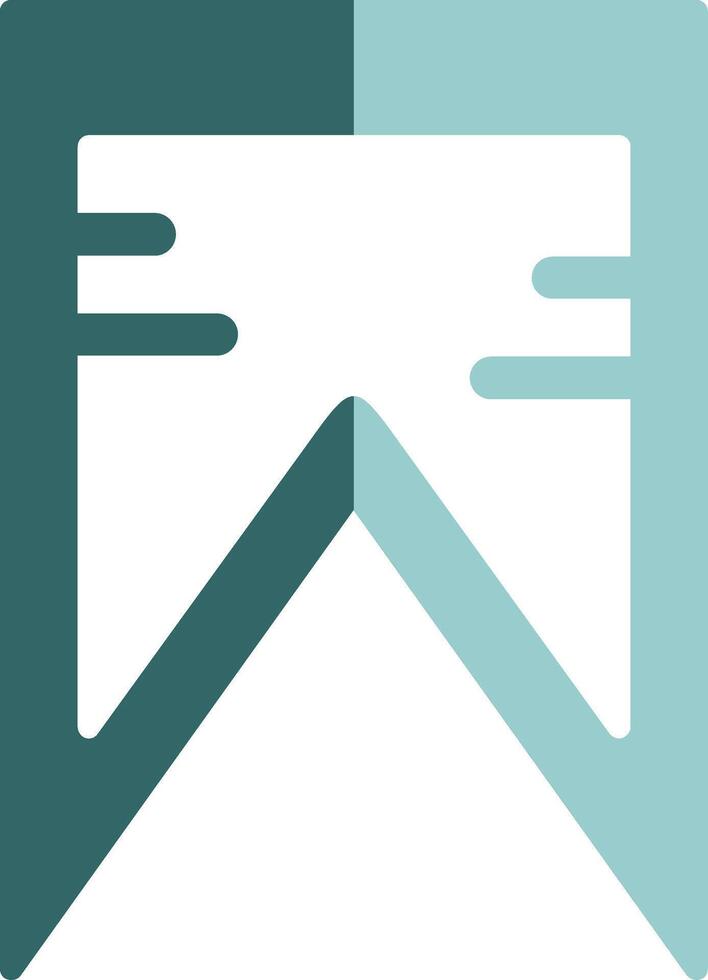 Bookmark Solid Style Two Color Icon vector