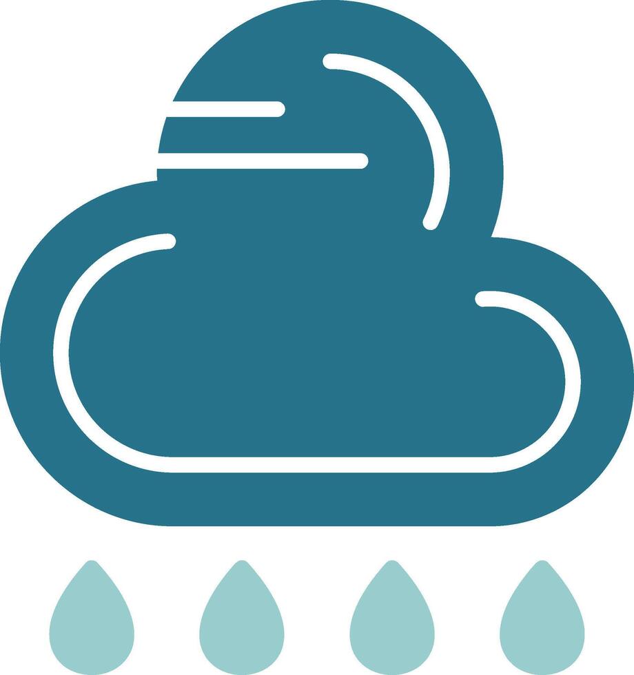 Rain Solid EPS Sample Icon vector