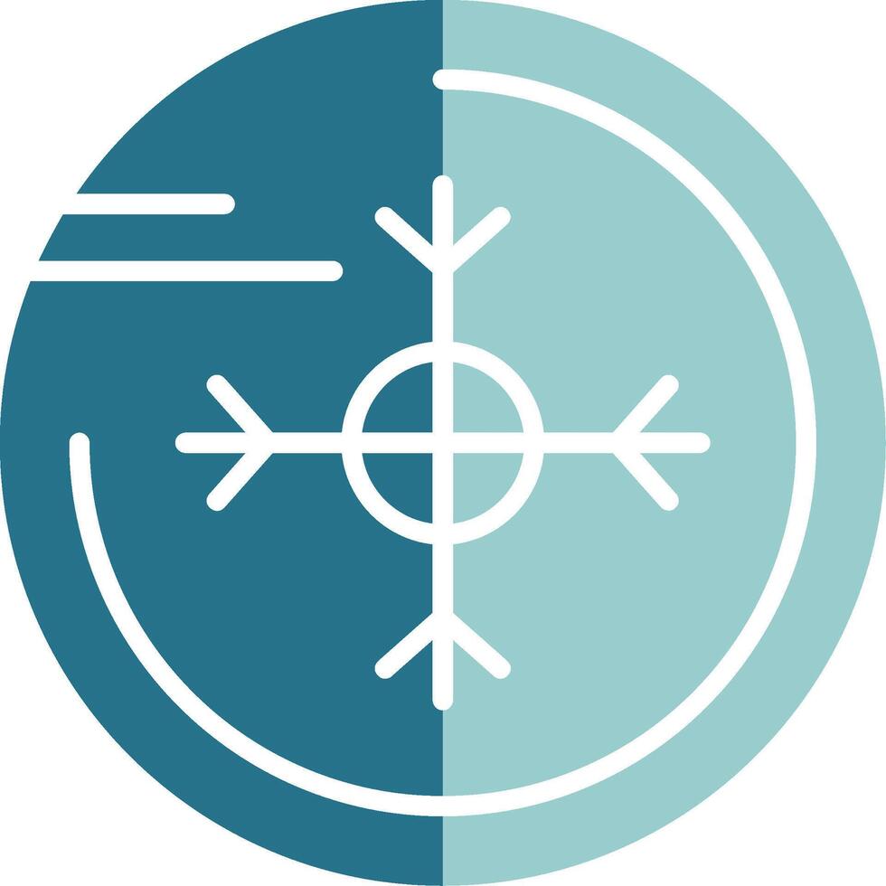 Snowflake Solid EPS Sample Icon vector