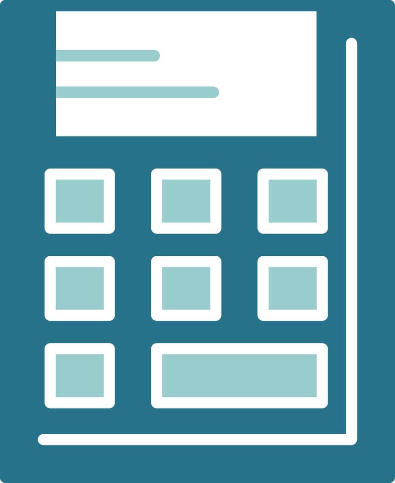 Calculator Solid EPS Sample Icon vector