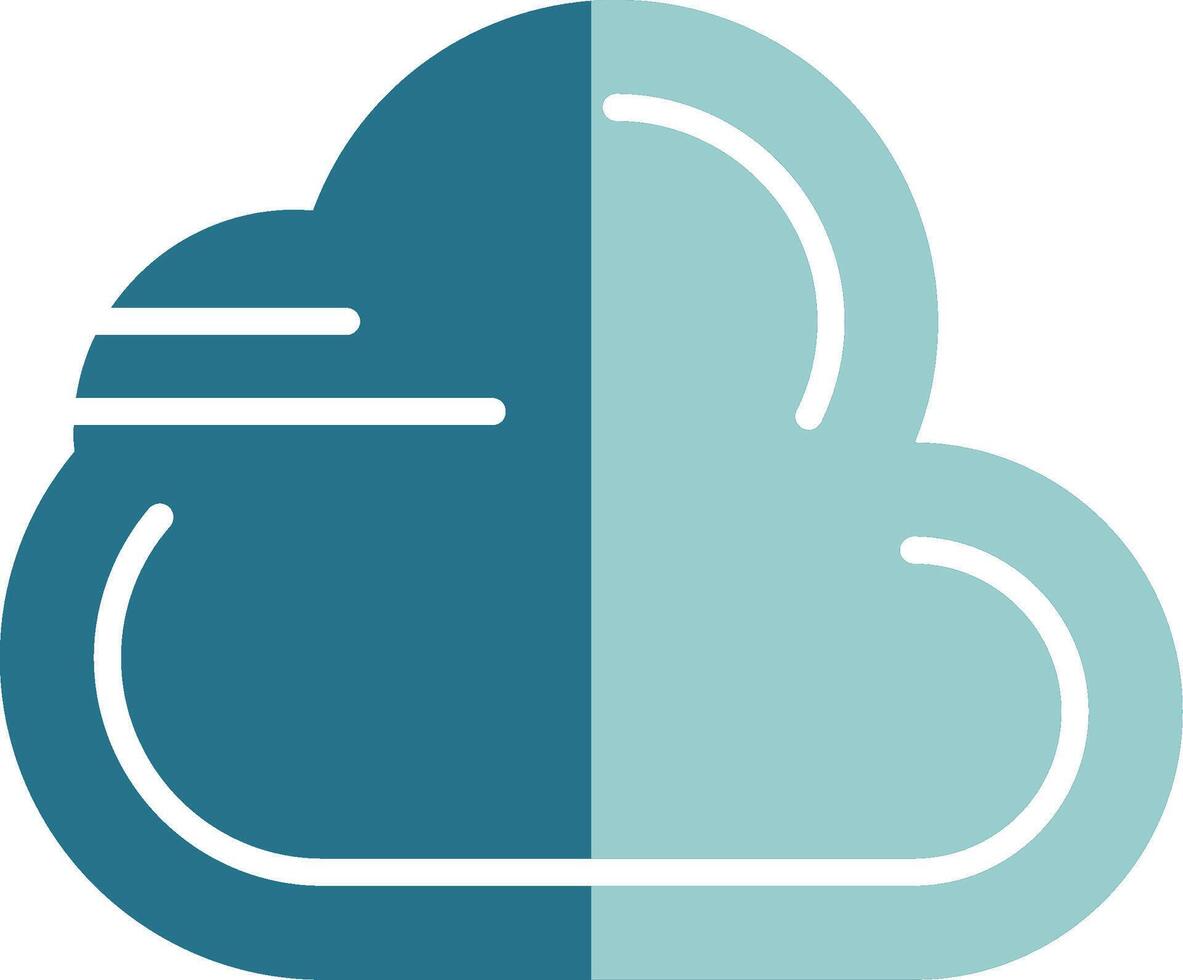Cloud Solid EPS Sample Icon vector