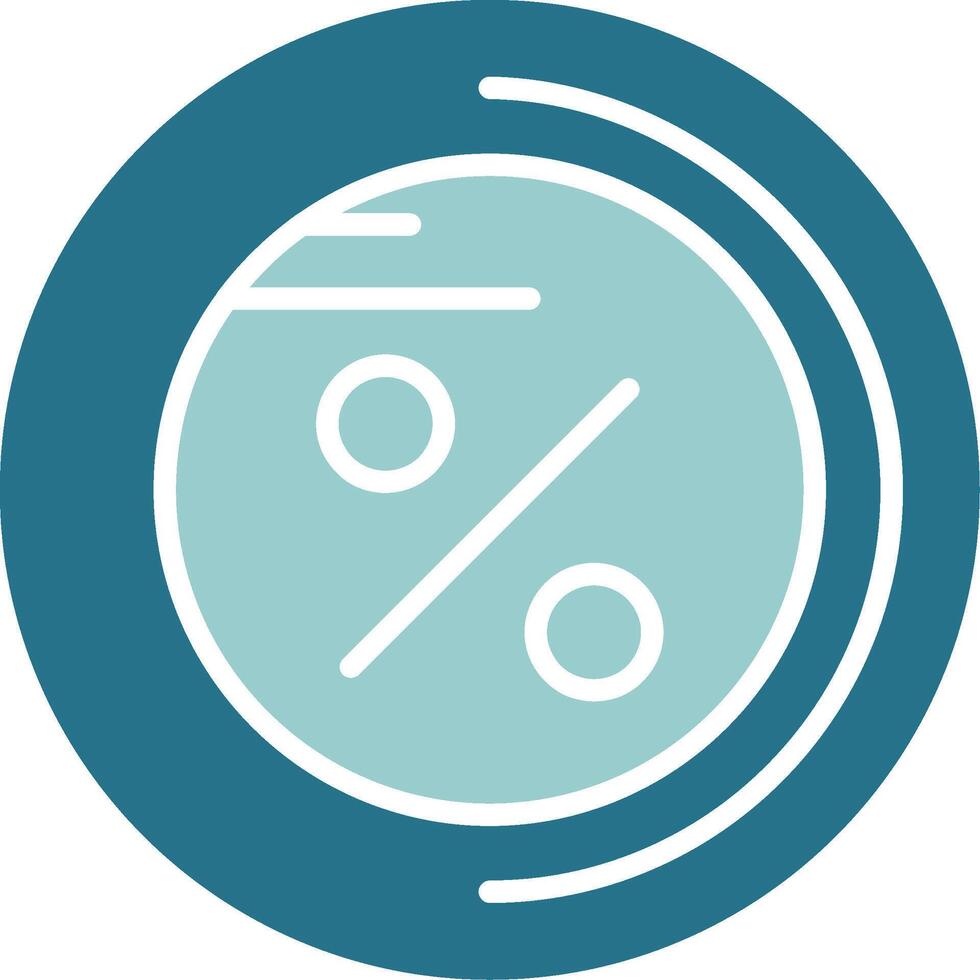 Percentage Solid EPS Sample Icon vector