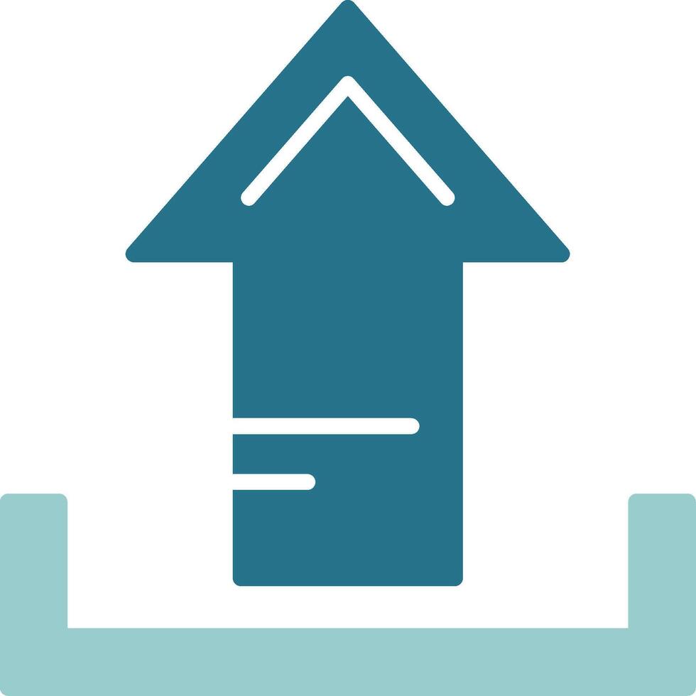 Upload Solid EPS Sample Icon vector