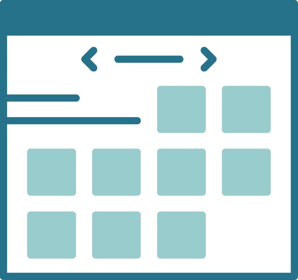 Calendar Solid EPS Sample Icon vector