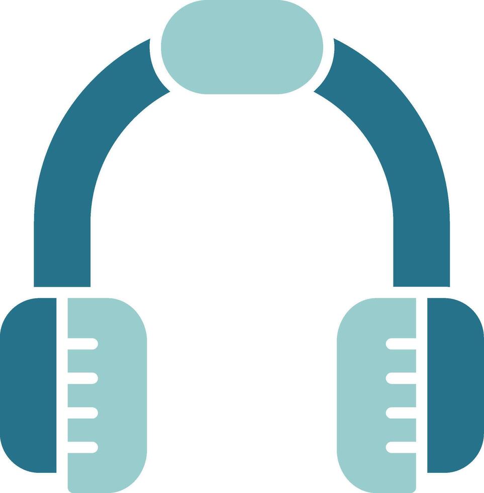 Headphones Solid EPS Sample Icon vector