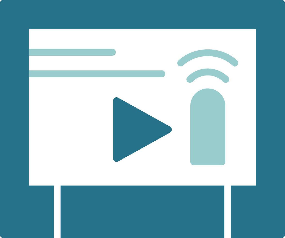Touchscreen Solid EPS Sample Icon vector