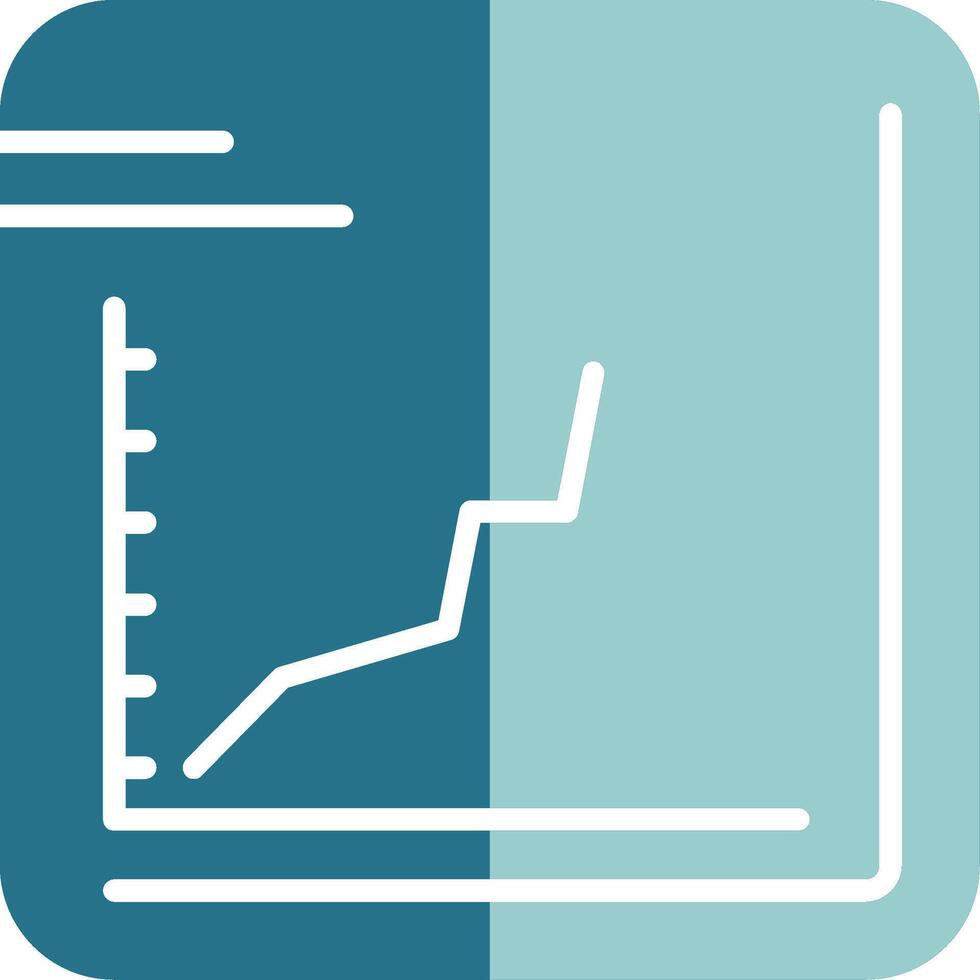 Line chart Solid EPS Sample Icon vector