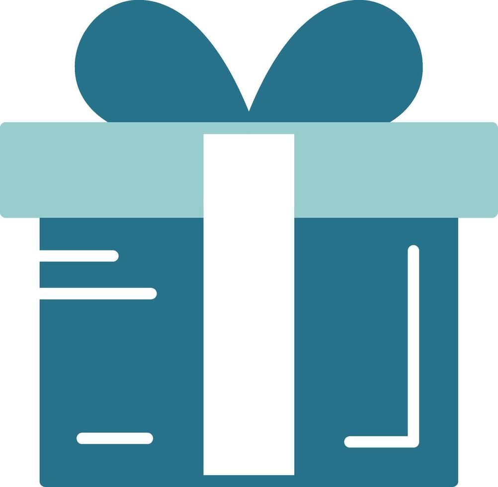 Gift box Solid EPS Sample Icon vector