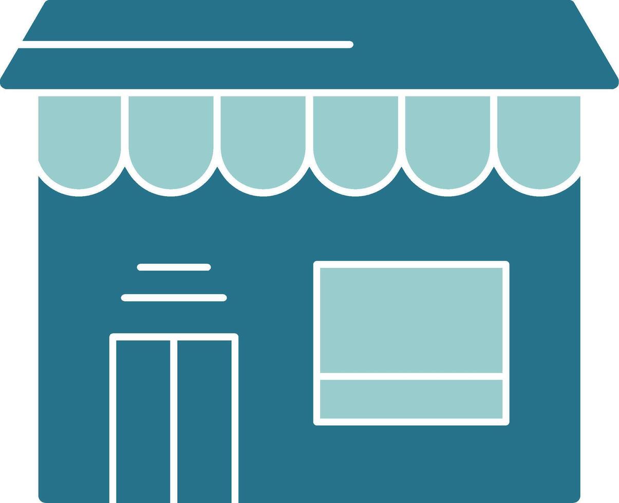 Storefront Solid Style EPS Icon vector