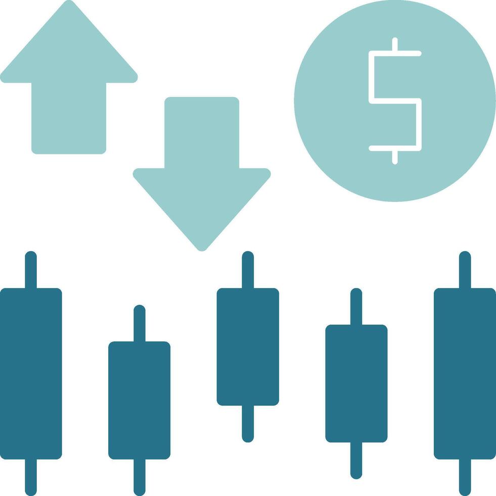 Stock market Solid Style EPS Icon vector