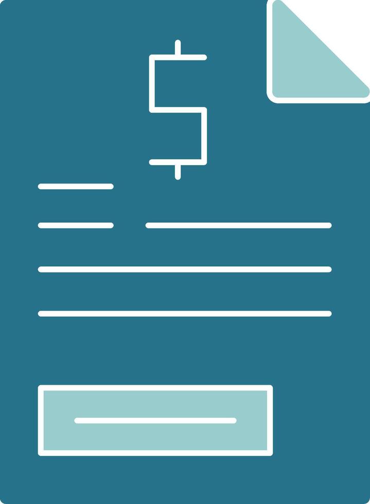 Document Solid Style EPS Icon vector